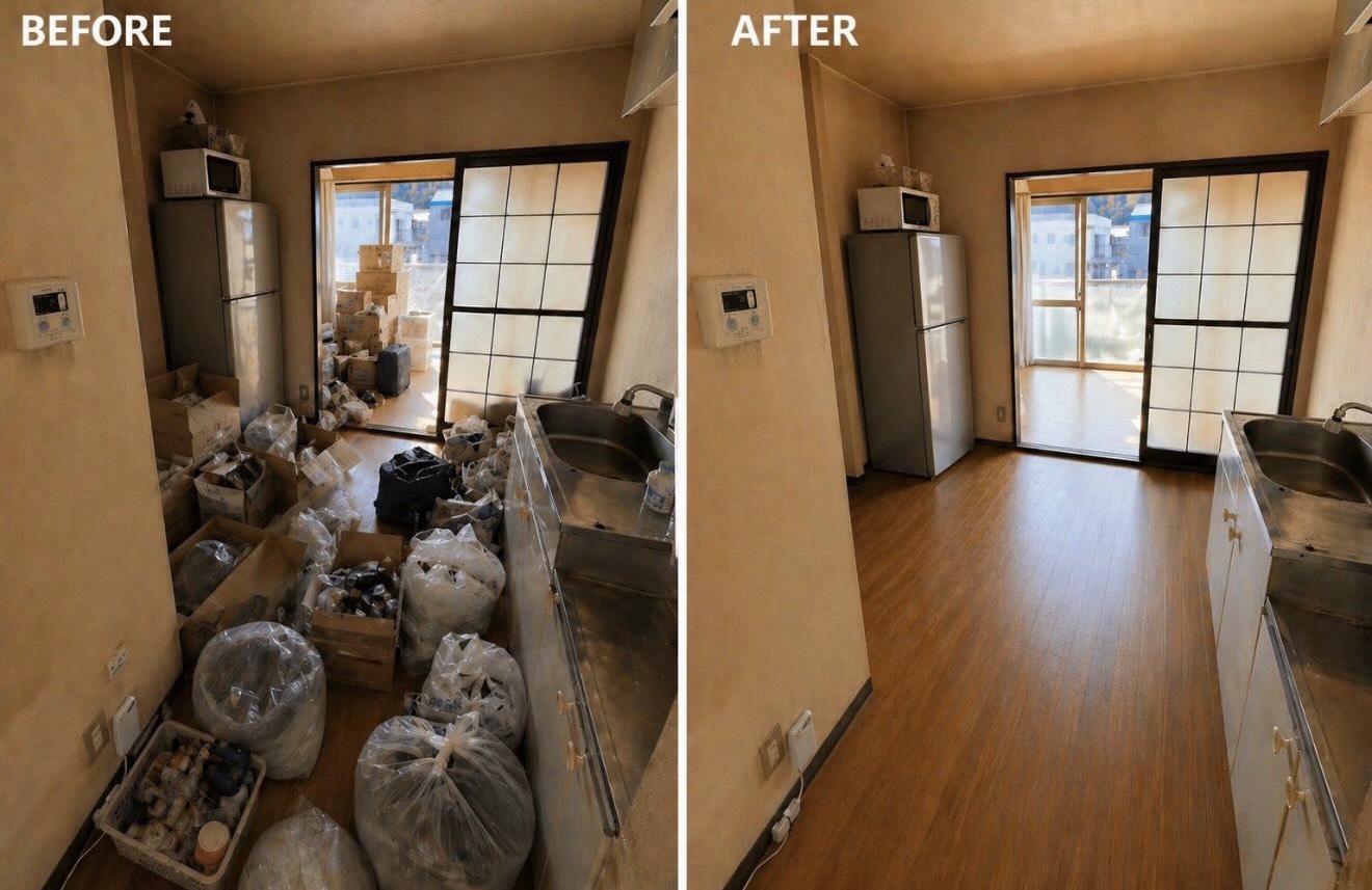 遺品整理 施工事例02 BEFORE/AFTER